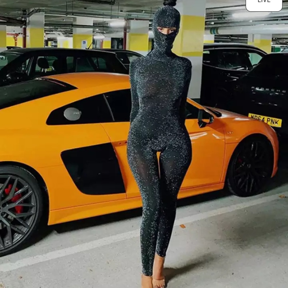 NWT bodysuit + mask